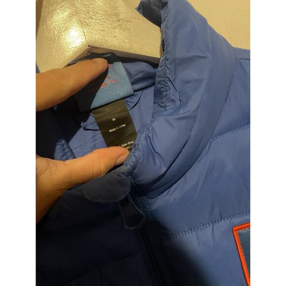 NOS Monster Energy Drink Light Women’s Quilted Puffer Jacket Size Medium Blue - Picture 7 of 7